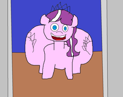 Size: 1576x1256 | Tagged: safe, artist:coltfan97, character:diamond tiara, 1000 hours in ms paint, both cutie marks, huge butt, impossibly large butt, large butt, previews