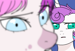 Size: 1226x838 | Tagged: safe, artist:sirena-flitter, character:princess flurry heart, oc, species:alicorn, species:crystal pony, species:pony, species:unicorn, female, mare, older, older flurry heart, story included