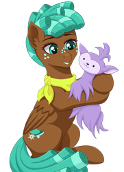 Size: 868x1200 | Tagged: safe, artist:nathayro37, character:bloofy, character:spur, species:pegasus, species:pony, episode:growing up is hard to do, g4, my little pony: friendship is magic, cute, duo, female, filly, simple background, spurbetes, transparent background, whirling mungtooth