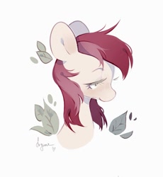 Size: 993x1080 | Tagged: safe, artist:frgtmenot_mind, character:roseluck, species:earth pony, species:pony, bust, female, mare, simple background, solo
