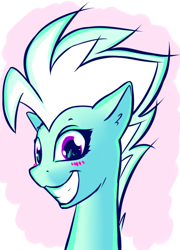 Size: 720x1000 | Tagged: safe, artist:o0o-bittersweet-o0o, character:fleetfoot, species:pegasus, species:pony, blushing, doodle, sketch, smiling, wonderbolts
