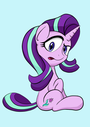 Size: 3508x4960 | Tagged: safe, artist:itchystomach, character:starlight glimmer, species:pony, digital art, question
