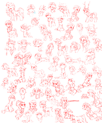 Size: 5000x6000 | Tagged: safe, artist:vanillaghosties, character:applejack, character:bon bon, character:coco pommel, character:cozy glow, character:fluttershy, character:kerfuffle, character:lyra heartstrings, character:pinkie pie, character:princess skystar, character:rainbow dash, character:rarity, character:scootaloo, character:starlight glimmer, character:sunset shimmer, character:sweetie belle, character:sweetie drops, character:trixie, character:twilight sparkle, character:twilight sparkle (alicorn), species:alicorn, species:earth pony, species:pegasus, species:pony, species:unicorn, my little pony: the movie (2017), bust, clothing, cocobetes, cozybetes, cute, dashabetes, diapinkes, diatrixes, female, filly, fufflebetes, glimmerbetes, hat, jackabetes, mane six, mare, monochrome, raribetes, shimmerbetes, shyabetes, simple background, sketch, skyabetes, trixie's hat, twiabetes
