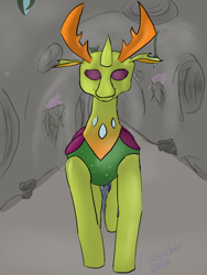 Size: 3000x4000 | Tagged: safe, artist:frostclaw, character:thorax, species:changeling, species:pony, species:reformed changeling, newbie artist training grounds, atg 2020, male, solo, standing