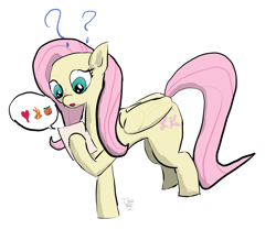 Size: 2000x1671 | Tagged: safe, artist:frostclaw, character:fluttershy, species:pony, newbie artist training grounds, atg 2020, confused, letter, simple background, white background