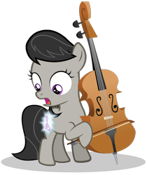 Size: 1150x1370 | Tagged: safe, artist:theevilflashanimator, character:octavia melody, cello, cutie mark, cutiespark, female, filly, musical instrument, solo, younger