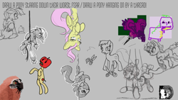 Size: 1920x1080 | Tagged: safe, artist:hellpony, character:applejack, character:cozy glow, character:fluttershy, character:rainbow dash, character:spike, character:twilight sparkle, character:twilight sparkle (alicorn), species:alicorn, species:bird, species:pony, newbie artist training grounds, apple pony, atg 2020, bleach, scissors