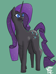 Size: 1500x2000 | Tagged: safe, artist:frostclaw, character:nightmare rarity, character:rarity, species:pony, newbie artist training grounds, atg 2020, simple background