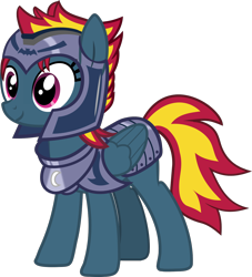 Size: 1200x1324 | Tagged: safe, artist:warszak, oc, oc:captain charcoal, species:pegasus, species:pony, armor, female, guard, mare, royal guard, simple background, solo, transparent background, vector