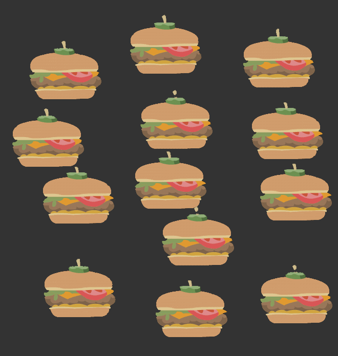 Size: 660x696 | Tagged: safe, artist:ravecrocker, my little pony:equestria girls, animated, borgarposting, burger, cheeseburger, context is for the weak, food, gif, gifcam, gray background, hamburger, high res, no pony, oecake, plate, simple background, vector, wat