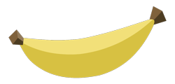 Size: 1000x480 | Tagged: safe, artist:ravecrocker, my little pony:equestria girls, banana, context is for the weak, food, fruit, no pony, simple background, transparent background, vector, yellow