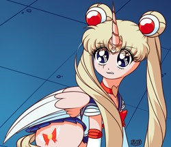 Size: 886x763 | Tagged: safe, artist:syscod, species:alicorn, species:pony, ponified, sailor moon, sailor moon redraw meme, serena tsukino