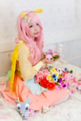 Size: 533x800 | Tagged: safe, artist:don_ttir, photographer:photomasasa, character:fluttershy, species:human, clothing, cosplay, costume, irl, irl human, photo, solo