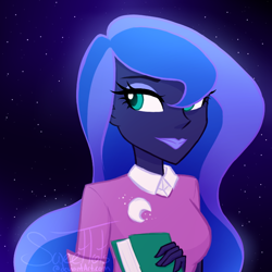 Size: 720x720 | Tagged: safe, artist:sweettots, character:princess luna, character:vice principal luna, species:eqg human, g4, my little pony:equestria girls, alternate design, female, pony coloring, solo, vice principal luna