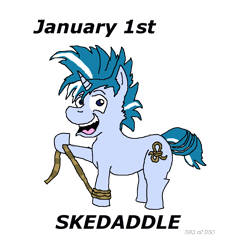 Size: 1000x1000 | Tagged: safe, artist:eunos, character:skeedaddle, species:pony, species:unicorn, episode:marks and recreation, episode:the last crusade, g4, my little pony: friendship is magic, digital art, foal, male, simple background, solo, transparent background