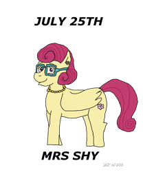 Size: 1000x1200 | Tagged: safe, artist:eunos, character:posey shy, species:pegasus, species:pony, g4, digital art, earring, female, glasses, jewelry, necklace, pearl necklace, simple background, solo, transparent background