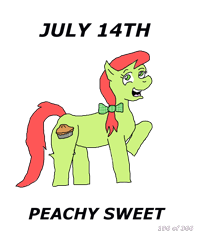 Size: 1000x1200 | Tagged: safe, artist:eunos, character:peachy sweet, episode:the last roundup, g4, my little pony: friendship is magic, apple family member, bow, digital art, female, hair bow, pigtails, simple background, solo, transparent background