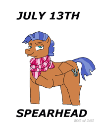 Size: 1000x1200 | Tagged: safe, artist:eunos, character:spearhead, species:pegasus, species:pony, episode:a flurry of emotions, g4, my little pony: friendship is magic, artist, clothing, digital art, scarf, simple background, solo, transparent background