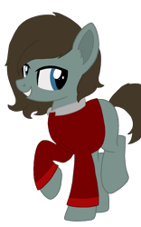 Size: 1024x1637 | Tagged: safe, artist:derpy_the_duck, base used, oc, oc:tumble, species:earth pony, species:pony, fallout equestria, g4, clothing, femboy, girly, male, simple background, solo, transparent background