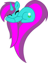 Size: 325x422 | Tagged: safe, artist:bronyxceed, oc, oc only, oc:winter rose, species:pony, species:unicorn, g4, eyes closed, heart pony, horn, simple background, solo, transparent background, unicorn oc