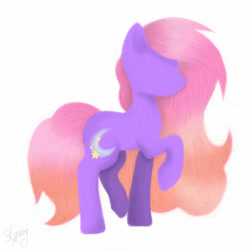 Size: 720x720 | Tagged: safe, artist:saladstarry, oc, oc only, species:earth pony, species:pony, g4, earth pony oc, raised hoof, simple background, solo, white background