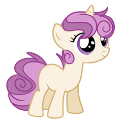 Size: 1280x1280 | Tagged: safe, artist:rubyg242, oc, parent:scootaloo, parent:sweetie belle, parents:scootabelle, species:pony, species:unicorn, g4, female, filly, magical lesbian spawn, offspring, simple background, solo, transparent background