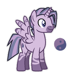 Size: 425x448 | Tagged: artist needed, safe, artist:twinklecometyt, base used, oc, oc only, parent:twilight sparkle, parent:zecora, parents:twicora, species:alicorn, species:pony, species:zony, g4, hybrid, interspecies offspring, magical lesbian spawn, male, offspring, simple background, solo, transparent background