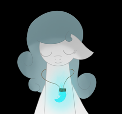 Size: 1380x1280 | Tagged: safe, artist:derpy_the_duck, oc, oc:crystal, species:earth pony, species:pony, g4, jewelry, necklace, simple background, solo, void
