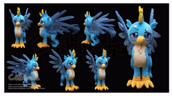 Size: 4573x2569 | Tagged: safe, artist:chibi-pets, character:gallus, species:griffon, g4, high res, irl, obtrusive watermark, photo, plushie, solo, watermark