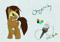 Size: 2912x2059 | Tagged: safe, artist:stagetechyart, oc, oc only, oc:stagetechy, species:pony, species:unicorn, g4, female, horn, looking up, reference sheet, solo, unicorn oc