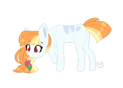 Size: 700x500 | Tagged: safe, artist:ayoarts, oc, oc only, species:earth pony, species:pony, g4, commission, female, flower, simple background, solo, transparent background, ych result