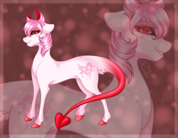 Size: 3200x2480 | Tagged: safe, artist:nuumia, oc, oc only, g4, female, horns, solo, succubus, succubus pony, zoom layer