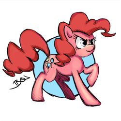 Size: 800x800 | Tagged: safe, artist:b0nbon, character:pinkie pie, female, solo