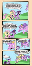 Size: 610x1244 | Tagged: safe, artist:tifu, character:fluttershy, character:screwball, character:twilight sparkle, comic