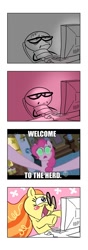 Size: 450x1284 | Tagged: safe, artist:blubhead, character:pinkie pie, brony, hypnosis, welcome to the herd