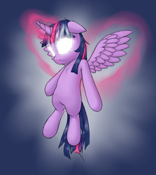 Size: 845x949 | Tagged: safe, artist:lurarin, character:twilight sparkle, character:twilight sparkle (alicorn), species:alicorn, species:pony, glowing eyes, hilarious in hindsight