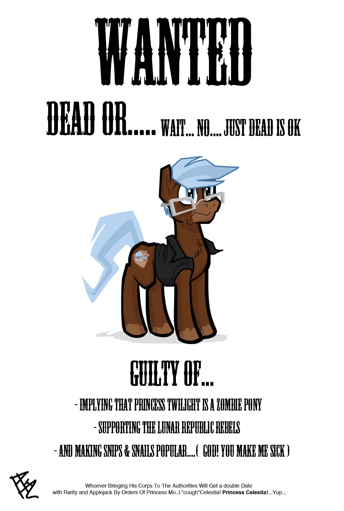 Size: 1148x1704 | Tagged: safe, artist:pkelton, oc, oc only, oc:any pony, species:pony, animated, chest fluff, clothing, eye shimmer, frown, glasses, scared, shirt, shivering, solo, wanted, wide eyes