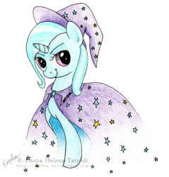 Size: 600x627 | Tagged: safe, artist:emfen, character:trixie, smiling