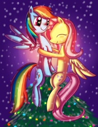 Size: 1350x1750 | Tagged: safe, artist:erovoid, character:fluttershy, character:rainbow dash