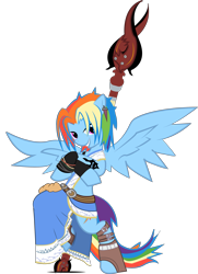 Size: 2459x3394 | Tagged: safe, artist:halotheme, character:rainbow dash, crossover, female, final fantasy, high res, solo