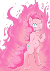 Size: 700x990 | Tagged: safe, artist:diasfox, character:pinkie pie, angry, hotblooded pinkie pie
