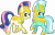 Size: 6225x4000 | Tagged: safe, artist:spaceponies, character:bon bon, character:lyra heartstrings, character:sweetie drops, species:earth pony, species:pony, species:unicorn, g4, absurd resolution, angry, armor, duo, duo female, female, helmet, mare, royal guard armor, simple background, transparent background, war face