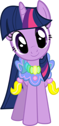 Size: 258x545 | Tagged: safe, artist:bronyxceed, character:twilight sparkle, character:twilight sparkle (unicorn), species:pony, species:unicorn, episode:the ticket master, g4, my little pony: friendship is magic, clothing, cute, dress, female, head tilt, looking at you, saddle, simple background, smiling, solo, tack, transparent background, vector