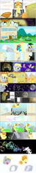 Size: 1728x8146 | Tagged: safe, artist:shwiggityshwah, character:carrot top, character:derpy hooves, character:golden harvest, character:nurse redheart, character:screw loose, character:screwball, bubble, cast, comic, cute, cutie mark, cutie top, cutiespark, female, filly, origins, wheelchair