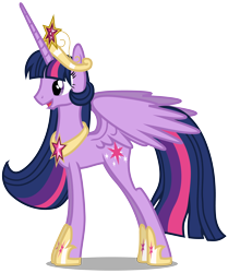 Size: 4880x5840 | Tagged: safe, artist:jordila-forge, character:twilight sparkle, character:twilight sparkle (alicorn), species:alicorn, species:pony, absurd resolution, big crown thingy, female, jewelry, mare, older, older twilight, regalia, simple background, solo, svg, transparent background, ultimate twilight, vector