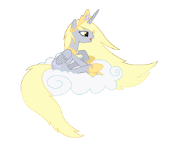 Size: 3000x2529 | Tagged: safe, artist:nianara, character:derpy hooves, species:alicorn, species:pony, alicornified, derpicorn, female, high res, princess derpy, race swap, solo