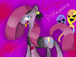 Size: 1600x1200 | Tagged: safe, artist:voidless-rogue, character:pinkamena diane pie, character:pinkie pie, female, gangsta, solo