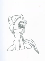 Size: 1061x1432 | Tagged: safe, artist:tyrellus, oc, oc only, monochrome, ponified, sketch, solo