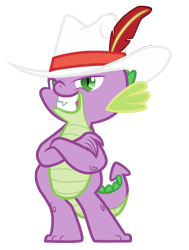 Size: 1277x1693 | Tagged: safe, artist:multiversecafe, character:spike, clothing, dreamworks face, hat, male, pimp hat, simple background, solo, transparent background, vector