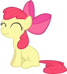 Size: 5903x6554 | Tagged: safe, artist:pangbot, character:apple bloom, episode:hearts and hooves day, g4, my little pony: friendship is magic, absurd resolution, cute, female, happy, simple background, solo, transparent background, vector